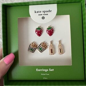 Kate Spade Red and Green Jewelry Set